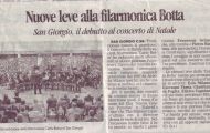 Nuove leve alla Filarmonica "Carlo Botta"