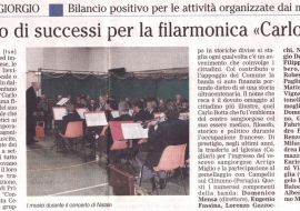 Un anno di successi per la Filarmonica "Carlo Botta" - Il Canavese 6 gennaio 2010