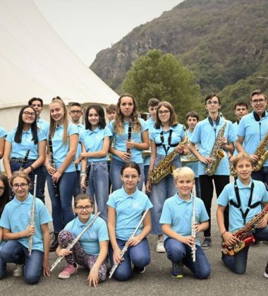 Junior Band dell'Alto Canavese al 13° Raduno Bande Giovanili a Tavagnasco