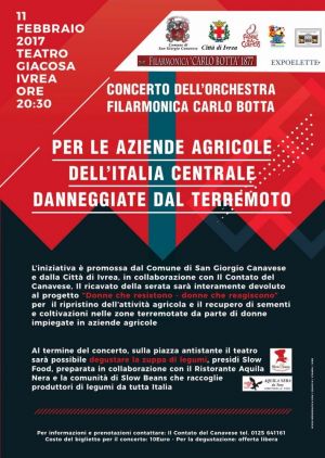 Concerto al Teatro Giacosa - Ivrea 11 febbraio 2017 Ore 20.30
