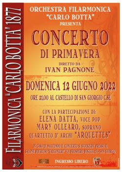 Concerto di Primavera 2022 della Filarmonica Carlo Botta